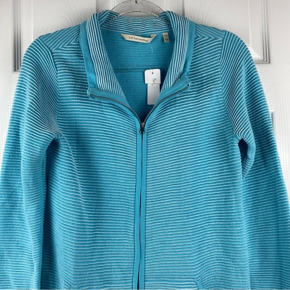 NWT Soft Surroundings Blue Corcovado Jacket - Picture 3 of 7